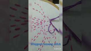 #3 whipped running stitch #whippedrunningstitch