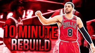 INSANE 10 MINUTE CHICAGO BULLS REBUILD! NBA 2K21