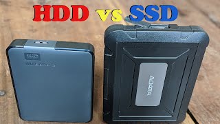 External HDD vs SSD speed Test (Hindi)