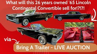 BAT Listing Review - '65 Lincoln Continental Convertible - WHAT Will It Sell For!?!