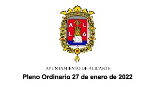 Pleno ordinario 27 enero 2022