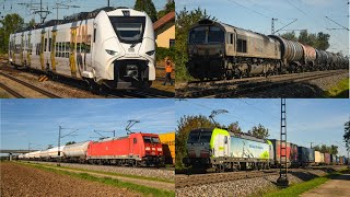 A Full Afternoon of Railfanning in Plankstadt & Schwetzingen - Class 66, Lots of Freights, and More!