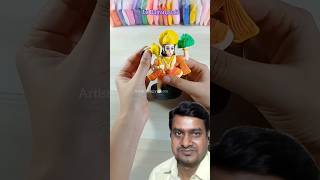 DIY Clay Hanuman Ji 😍😍😍 | Making Hanuman Ji With Super Clay ❤️🙏 | #shorts#trendingshorts #shortsfeed