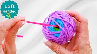 EASIEST Way to Wind a Center Pull Ball of Yarn Left Handed