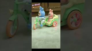 Bunnies tricycle #toys #trending #shorts #viral #bunny #tricycle #roundandround @moodland_fun