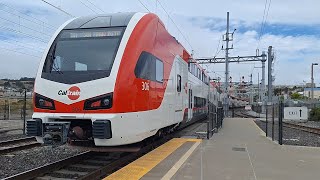 Caltrain: Stadler KISS EMU Train #241 Northbound ride from Hillsdale to Millbrae