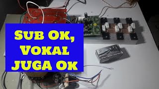 Cara Pasang Filter Subwoofer Pada Power Sanken 400 (Bagian 2) suara ngprak krn benturan box dan meja