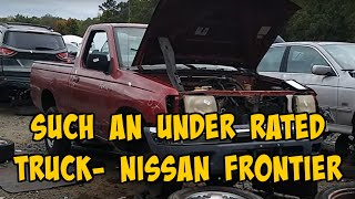 Junkyard Adventures. The 2000 Nissan Frontier XE. Great in 4 cylinder versions!