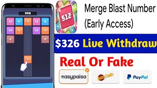 Merge Blast Number App Withdrawal | Merge Blast Number App Real Or Fake | Merge Blast Number App