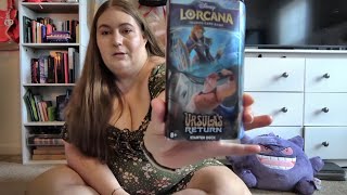 Opening The Lorcana Ursula's Return Starter Deck