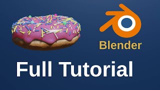 Blender Tutorial for Beginners | Make a Donut like Blender Guru | Full Tutorial