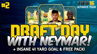 FIFA 16 - DRAFT DAY! - 41 YARD GOAL AND AWESOME FREE PACK! - Episode #2 (Ultimate Team)