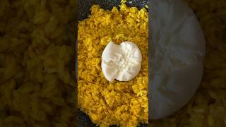 Saffron risotto with Burrata