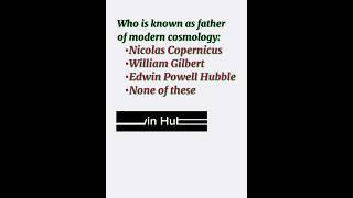 who is known as father of modern cosmology#mostpopular #generalknowledge #trending #viral