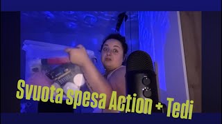 Asmr ita: svuota spesa action + Tedi ( whispering & Soft spoken)