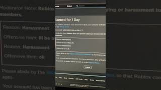 Banned for the dumbest reason #roblox #robloxedit #robloxnews