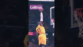 LeBron James goes way up for the Dunk #sportswrap #nba #basketball #lebronjames #shorts