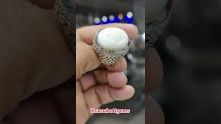 Special Handmade Natural White Marjan Ring Order Now Whatsapp +923335858190 #usamabuttgems #uae