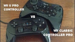 WiiU pro controller vs Wii classic controller pro