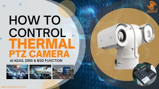 How to control and setup thermal PTZ Camera? AI mobile DVR, thermal PTZ camera #qoho