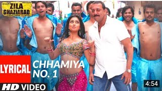 Lyrical: Chhamiya No. 1 | Zila Ghaziabad | Sanjay Dutt, Vivek Oberoi | Sunidhi Chauhan, Shabab