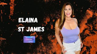 Elaina st james biography | mature woman fashion | plus size woman modelling | wiki and facts