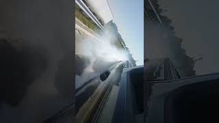 insane #burnout on overpass#spinning