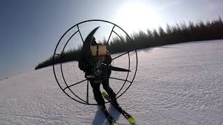 Powiat Leski - Paramotor and skiing