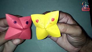 How to make funny face paper craft for kids, Origami craft tutorial | Q&S TUBE