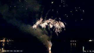 Hvar WebCam Recording from 04.Jul.2016. - Fireworks