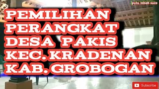 pemilihan perangkat desa pakis kecamatan kradenan,kab: Grobogan,JATENG /viral 2021