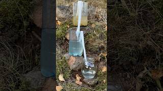 Survival Skills: Amazing Dirty Water Purification Filter. #survival #camping #lifehacks