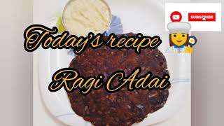 👩‍🍳😋how to cook ragi Adai recipe? ராகி அடை செய்வது எப்படி?