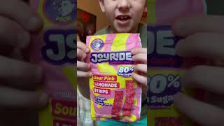 Caleb tries Ryan Trahan’s new candy Joy Ride from Target @ryan #joyride #ryantrahan #reaction