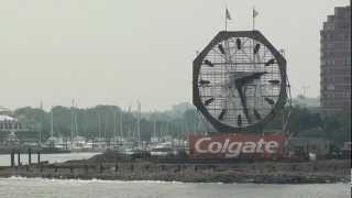 What It Looked Like in 2012 - Colgate Clock In New York City Video Footage, USA