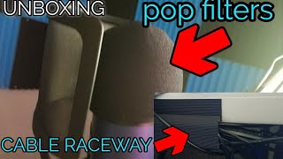 UNBOXING A J CABLE RACEWAY- WALL RACEWAY- POP FILTER(ROAD TO DREAM GAMING SETUP)