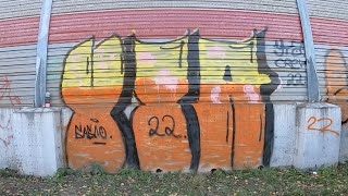 Покрас на лайне и ВЛОГ / Троу-ап банками KUDO / Октябрь 2022 / #graffiti #граффити #tagging