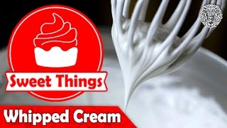 How to make Whipped Cream as Pro 4minutes - كيفية عمل كريمة مخفوقة كمحترف في 4 دقائق