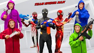 TEAM SPIDER MAN vs BAD GUY TEAM || VENOM,RED HERO is NOT GOOD By Bad SUPERHERO !! ( Live Action )