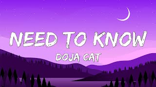 Doja Cat - Need To Know (Lyrics)