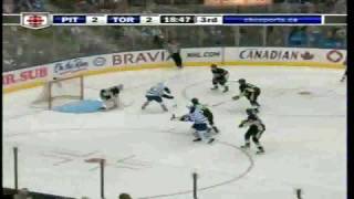 Jason Blake scores 2, Kulemin sets up Mitchell, and Fleury robs Blake of the Hat-Trick