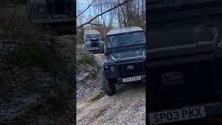 Off roading my Land Rover Defender at Slindon #offroad #landrover