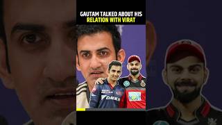 GG Opens Up On His RELATION With VIRAT #gautamgambhir #viratkohli #shorts