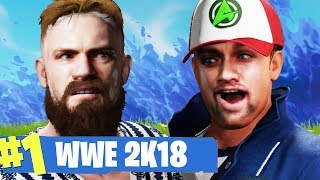 Ali A vs PewdiePie | WWE 2K18 | Fortnite Memes Match