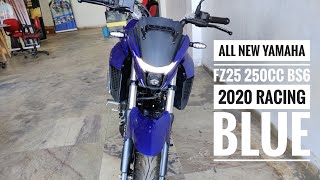 All New Yamaha Fz25 250CC Bs6 2020 || Racing Blue || sporty  Look ||  Beast Car ||