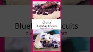 Glazed Bluebery Biscuits!! I’m hooked!!!😍😍😍Check out the full video posted on my channel!