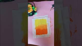 Easy Beginners Painting using Popsicle sticks #shorts #painting #popsicle