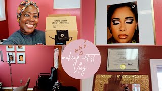 makeup artist day in the life vlog | makeup artist suite tour • makeup artist amazon must haves haul