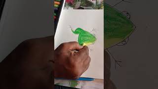 easy frog drawing step by step #artistbikash #drawingskill #art #drawing #shorts