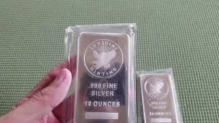 Sun Shine 10 Ounce Silver Bars